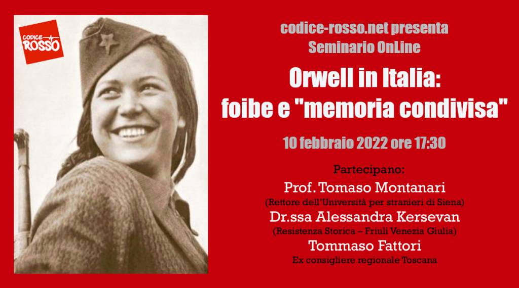 Orwell in Italia: foibe e “memoria condivisa”. Video 1 orwellinitalia2