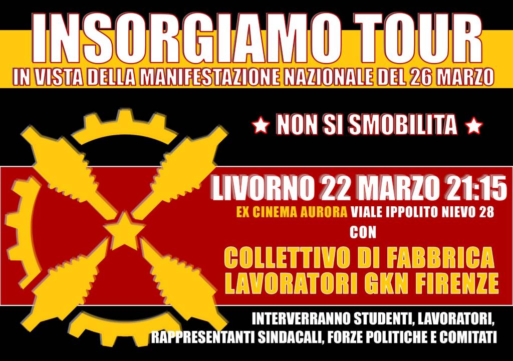INSORGIAMO TOUR, prossima fermata LIVORNO 1 IMG 20220314 WA0064