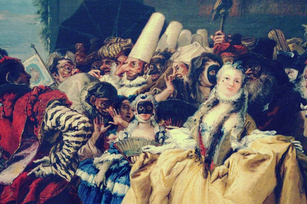 Il ballo in Muskera 1 gd tiepolo scena di carnevale 1