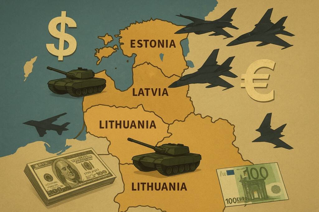 Baltic map military large