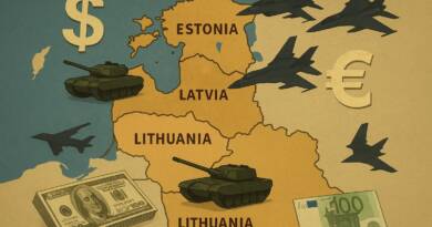Baltic map military large